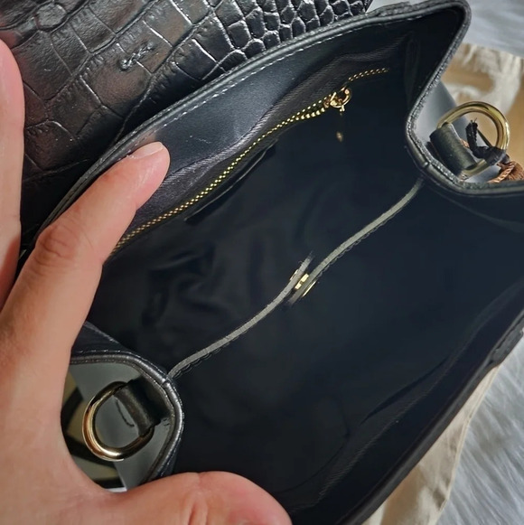 *NWT* House of Harlow 1960 Leather Croc Embossed Mini Backpack main image 4